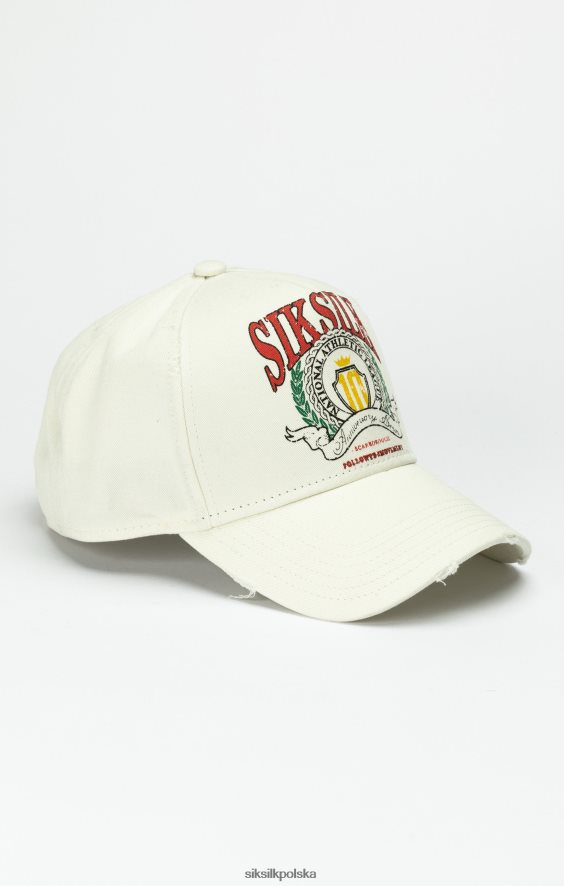 dla obu płci akcesorium 4TPF228 SikSilk Czapka typu trucker w kolorze ecru