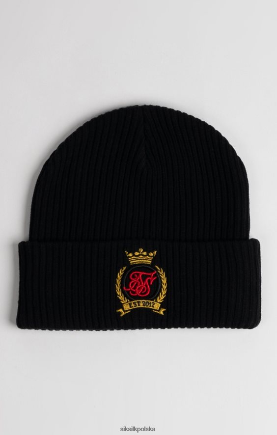 dla obu płci akcesorium 4TPF230 SikSilk czapka typu beanie z czarnym herbem