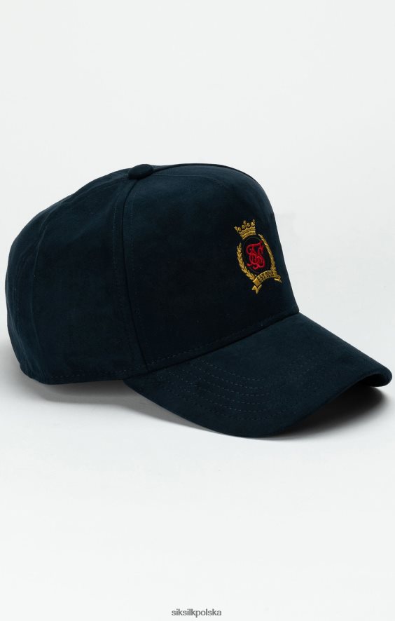 dla obu płci akcesorium 4TPF235 SikSilk Granatowa czapka typu trucker z herbem