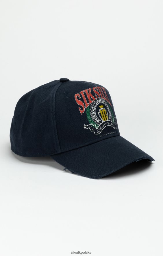 dla obu płci akcesorium 4TPF236 SikSilk granatowa uniwersytecka czapka typu trucker