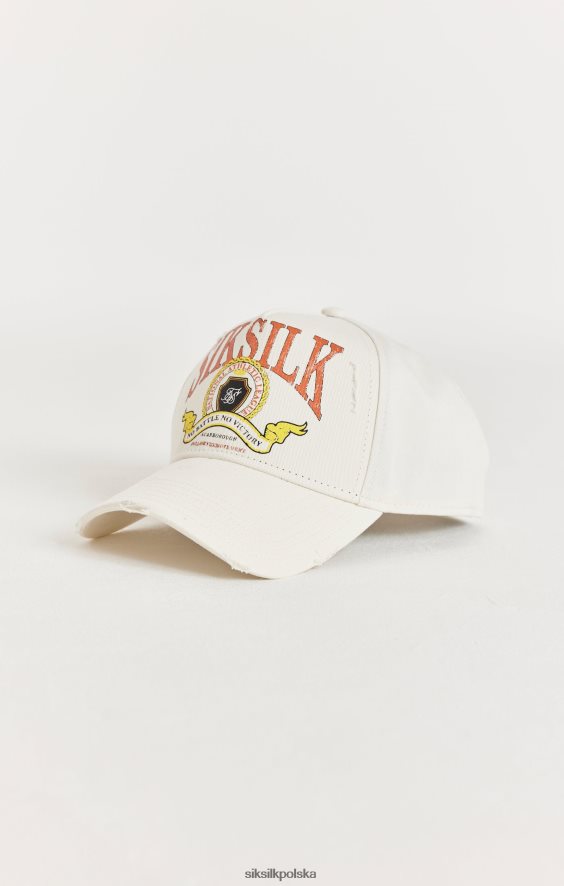dla obu płci akcesorium 4TPF240 SikSilk Czapka typu trucker w stylu retro w kolorze ecru