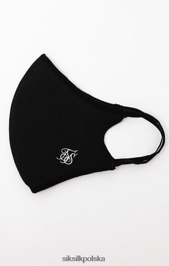 dla obu płci akcesorium 4TPF239 SikSilk czarny pakiet 3 osłon na twarz