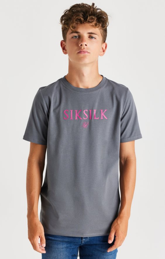 chłopcy strój 4TPF280 SikSilk szara markowa koszulka