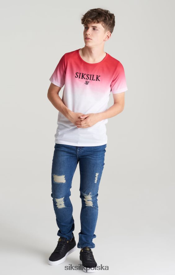 chłopcy strój 4TPF309 SikSilk Wąskie jeansy midstone w postarzanym stanie