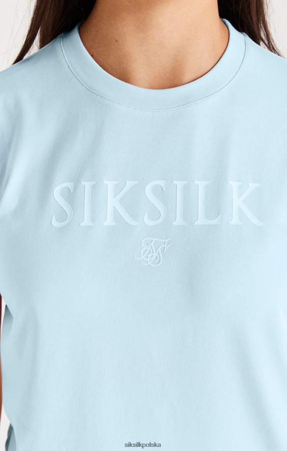 dziewczyny strój 4TPF319 SikSilk markowa koszulka - niebieska