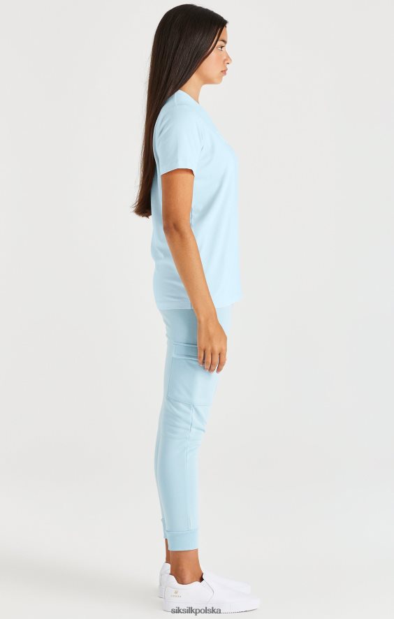 dziewczyny strój 4TPF319 SikSilk markowa koszulka - niebieska