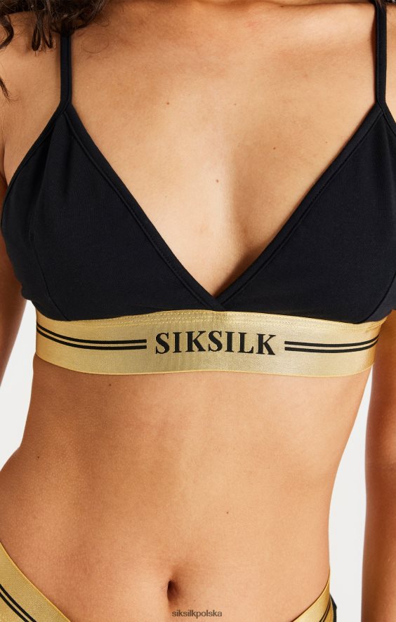 kobiety strój 4TPF206 SikSilk Biustonosz z czarnym trójkątem