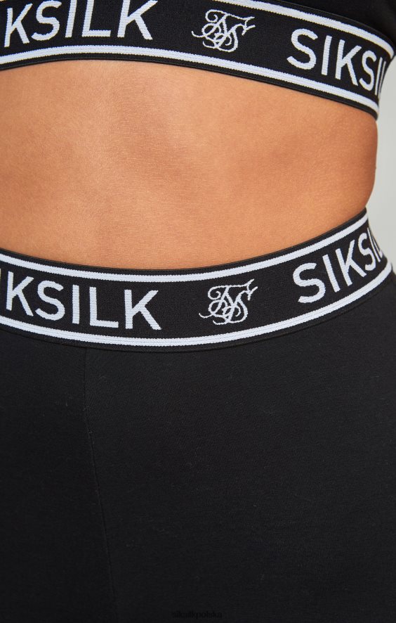 kobiety strój 4TPF31 SikSilk czarna braletka z niezbędnej taśmy