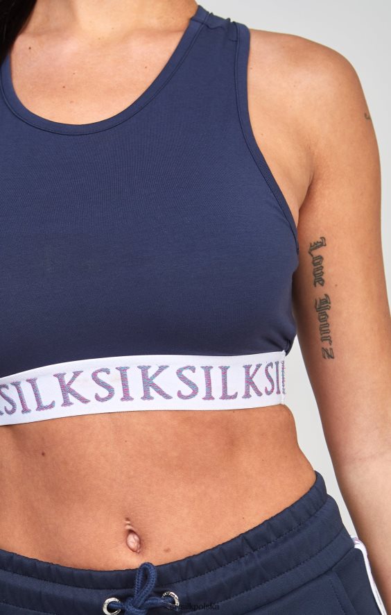 kobiety strój 4TPF54 SikSilk Braletka z granatowej taśmy