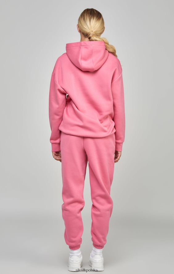 kobiety strój 4TPF104 SikSilk różowa, niezbędna bluza z kapturem
