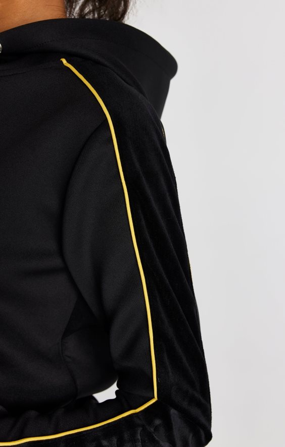 kobiety strój 4TPF106 SikSilk czarny top dresowy