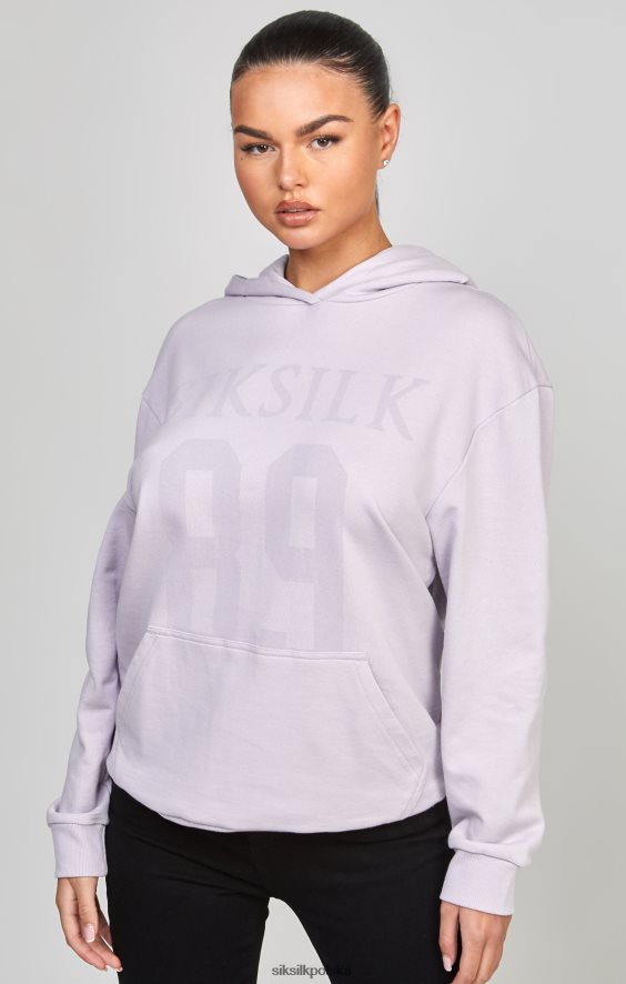 kobiety strój 4TPF115 SikSilk fioletowa bluza oversize w rozmiarze 89