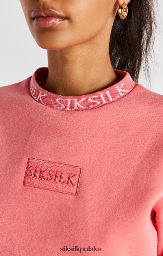 kobiety strój 4TPF88 SikSilk koralowa bluza załogi
