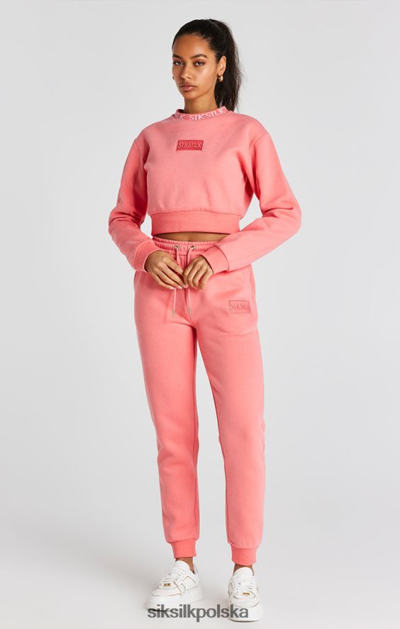 kobiety strój 4TPF88 SikSilk koralowa bluza załogi