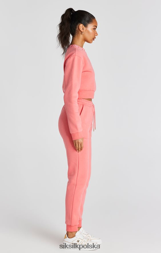 kobiety strój 4TPF88 SikSilk koralowa bluza załogi