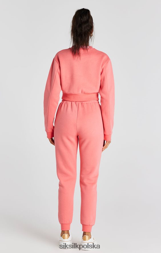 kobiety strój 4TPF88 SikSilk koralowa bluza załogi