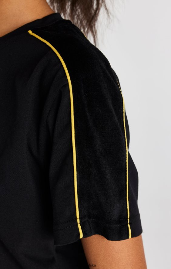 kobiety strój 4TPF49 SikSilk czarna koszulka