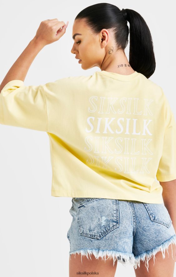 kobiety strój 4TPF70 SikSilk koszulka z cytrynowym logo