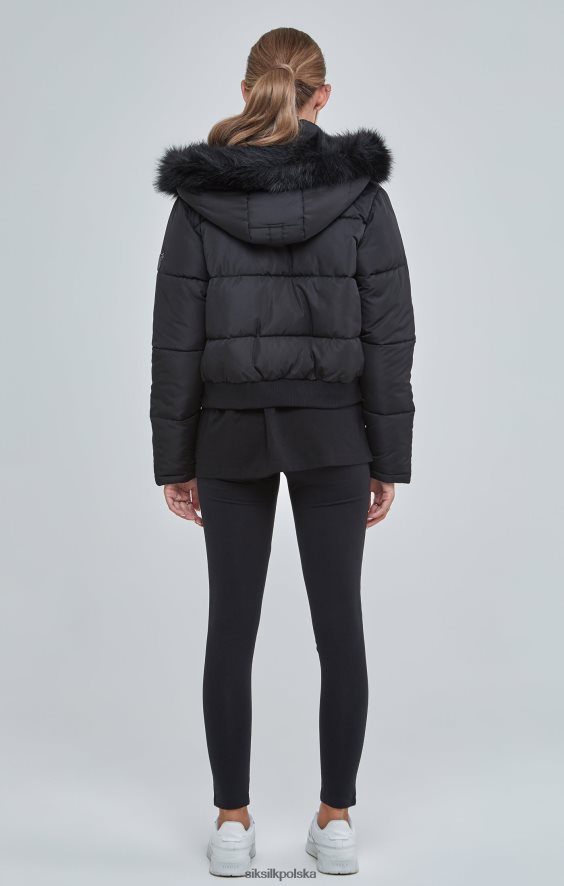 kobiety strój 4TPF127 SikSilk czarna, krótka parka