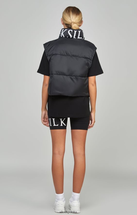 kobiety strój 4TPF132 SikSilk czarna, krótka kamizelka