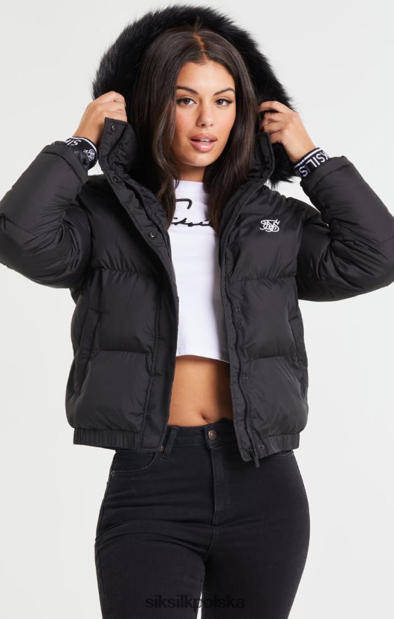 kobiety strój 4TPF140 SikSilk Krótka parka - czarna