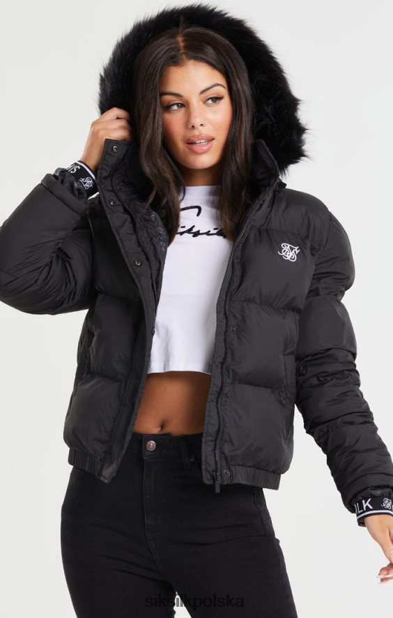 kobiety strój 4TPF140 SikSilk Krótka parka - czarna