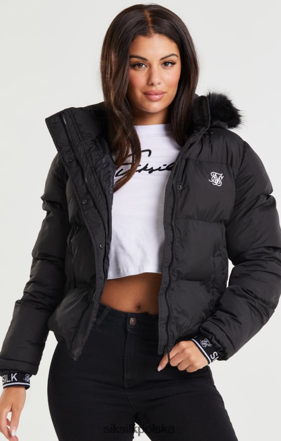 kobiety strój 4TPF140 SikSilk Krótka parka - czarna