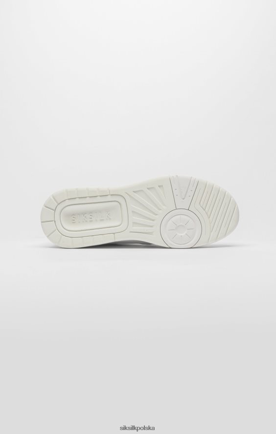 kobiety obuwie 4TPF272 SikSilk białe tenisówki z niską cholewką
