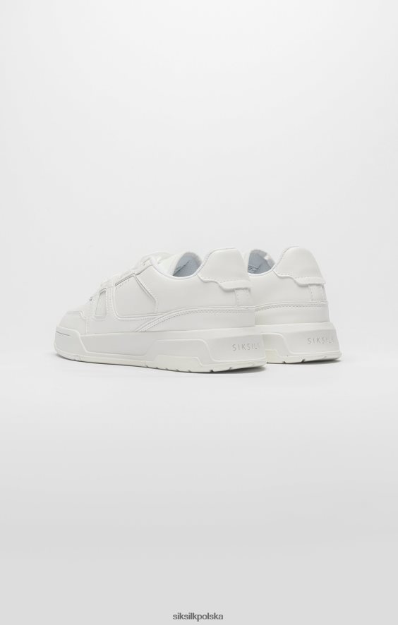 kobiety obuwie 4TPF272 SikSilk białe tenisówki z niską cholewką