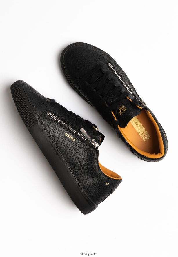 kobiety obuwie 4TPF277 SikSilk czarna skóra węża Kirkie