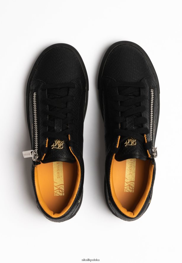 kobiety obuwie 4TPF277 SikSilk czarna skóra węża Kirkie