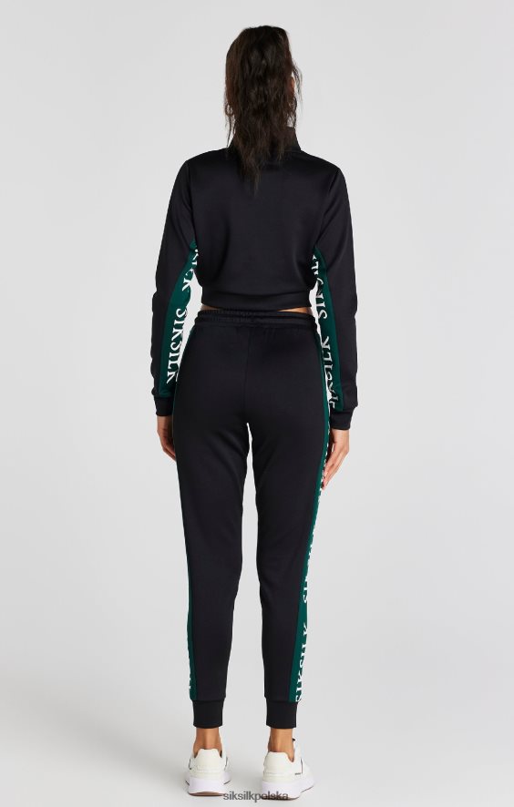 kobiety strój 4TPF156 SikSilk czarne spodnie dresowe