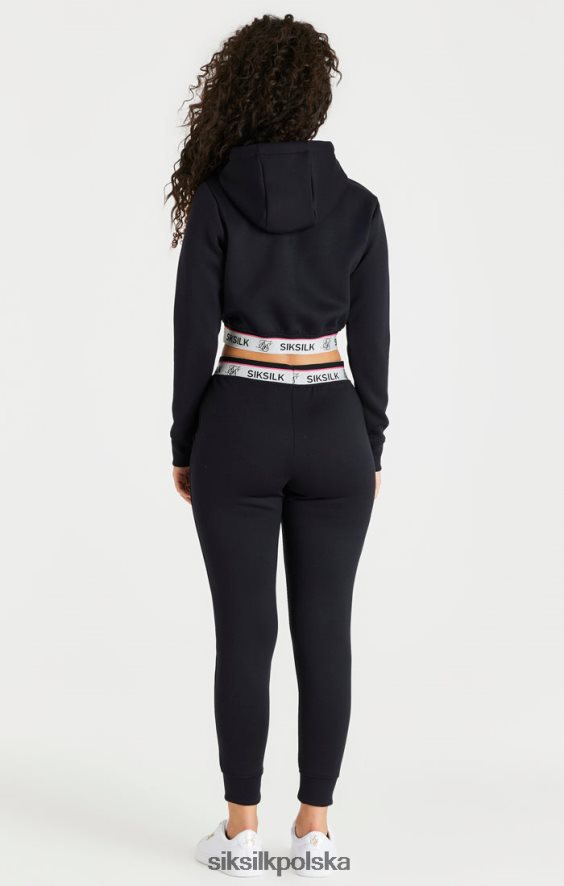 kobiety strój 4TPF185 SikSilk czarne spodnie dresowe