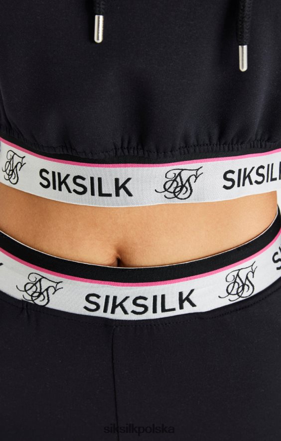 kobiety strój 4TPF185 SikSilk czarne spodnie dresowe