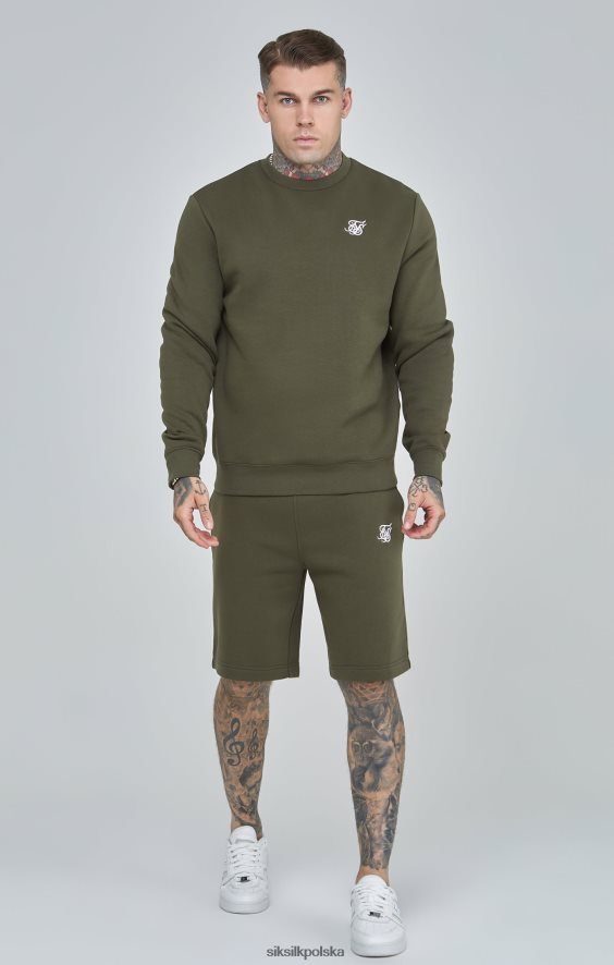 mężczyźni strój 4TPF441 SikSilk Niezbędna bluza w kolorze khaki