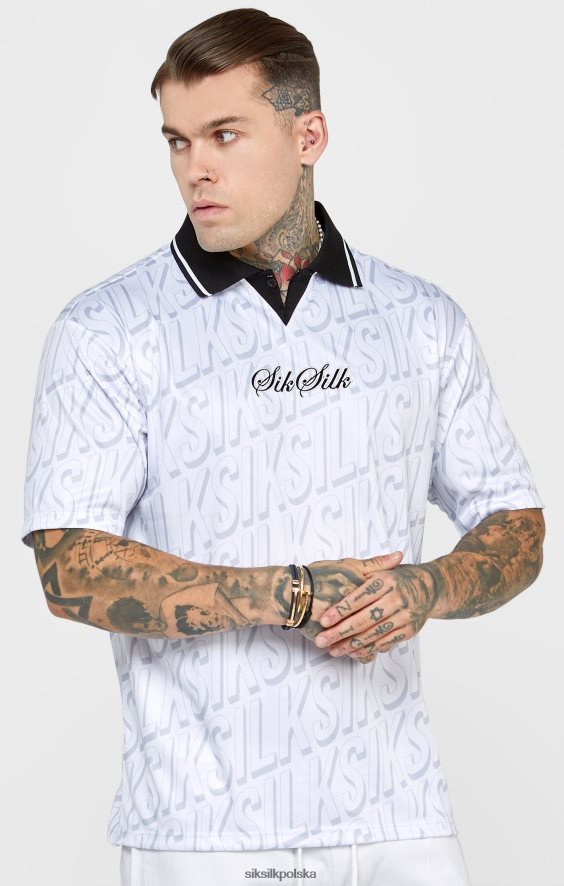 mężczyźni strój 4TPF380 SikSilk biała koszulka piłkarska