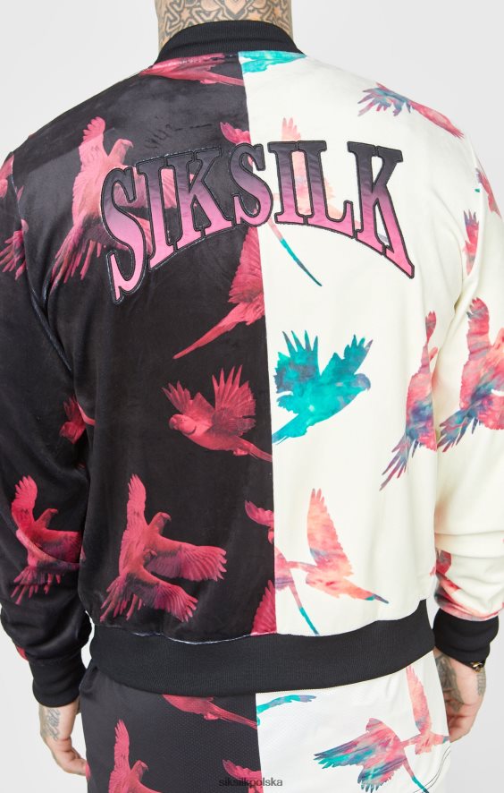 mężczyźni strój 4TPF469 SikSilk Kurtka bomberka w kolorze ecru