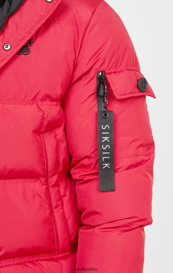 mężczyźni strój 4TPF470 SikSilk czerwona arktyczna parka