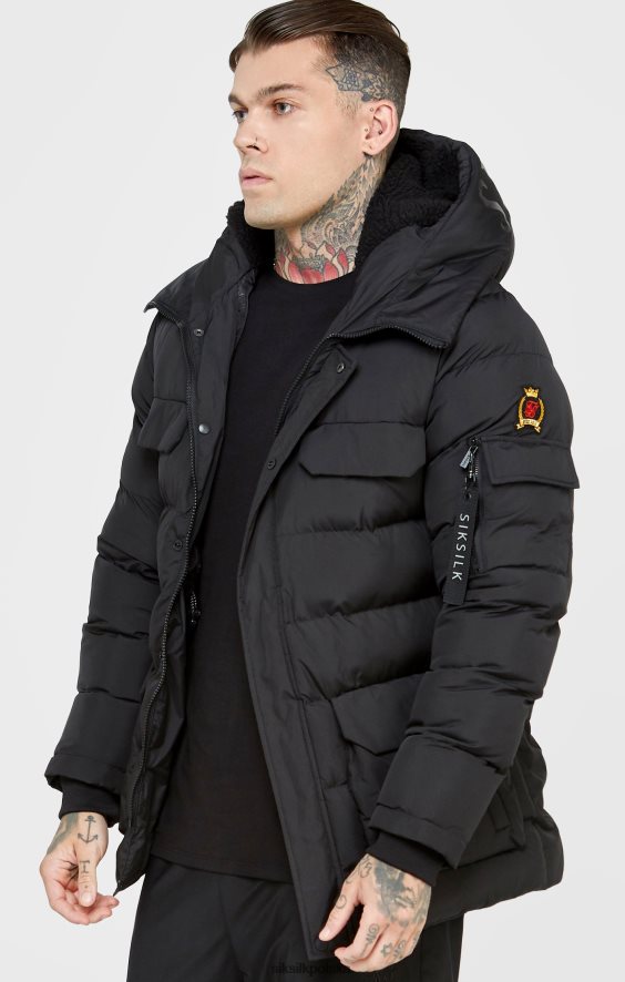mężczyźni strój 4TPF480 SikSilk czarna parka
