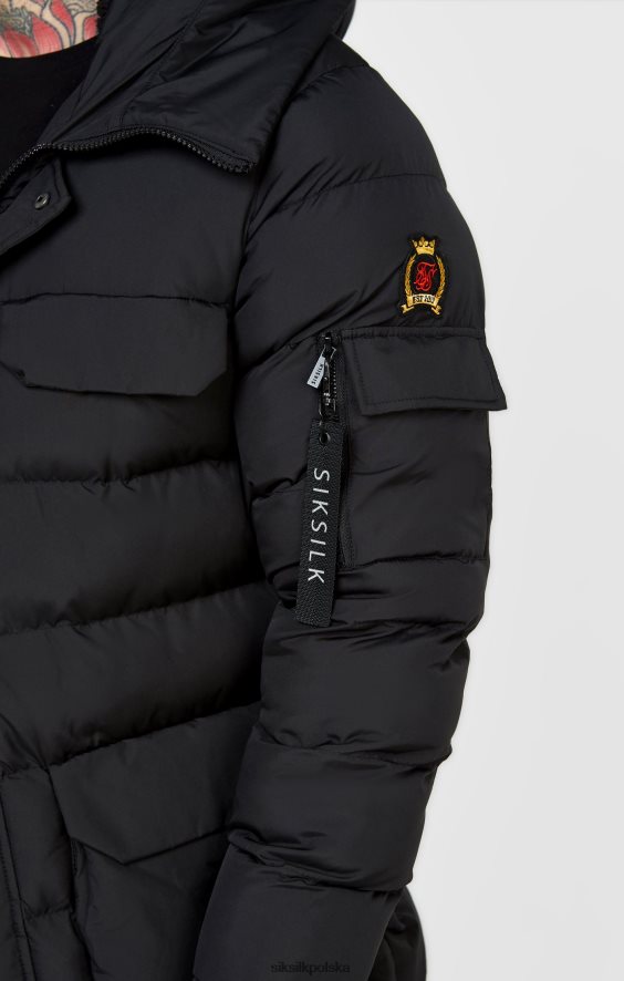 mężczyźni strój 4TPF480 SikSilk czarna parka
