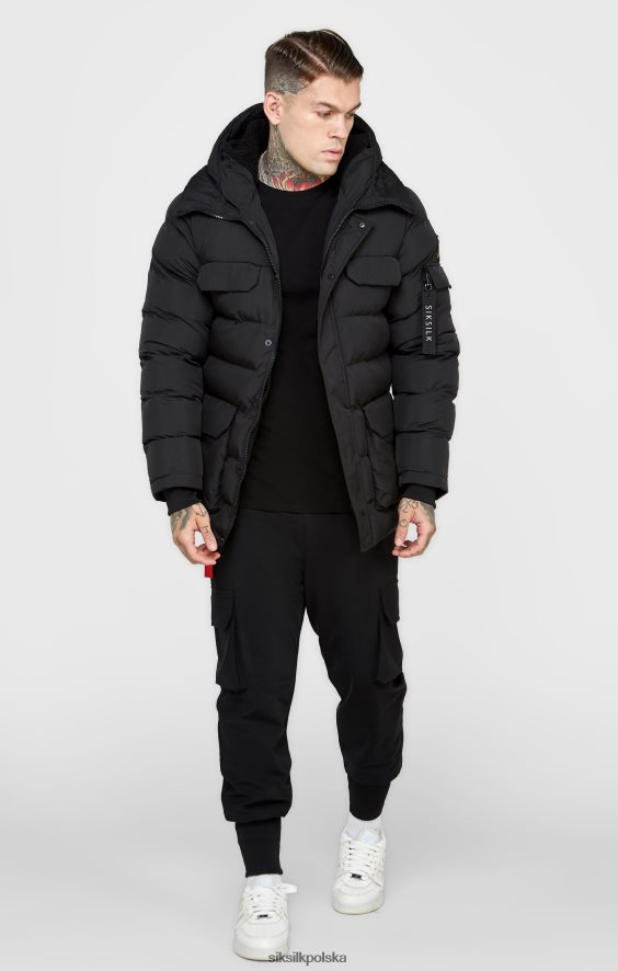 mężczyźni strój 4TPF480 SikSilk czarna parka