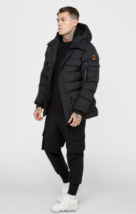 mężczyźni strój 4TPF480 SikSilk czarna parka