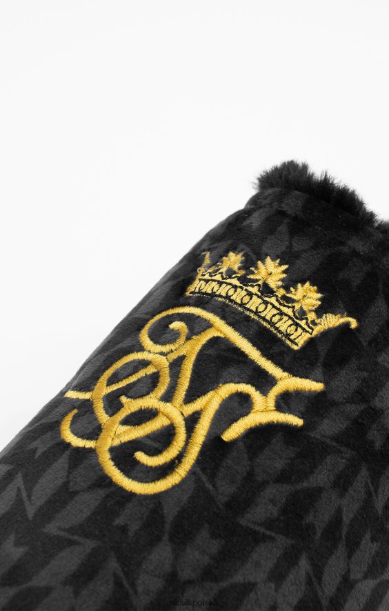 mężczyźni obuwie 4TPF23 SikSilk x Czarne klapki Messiego