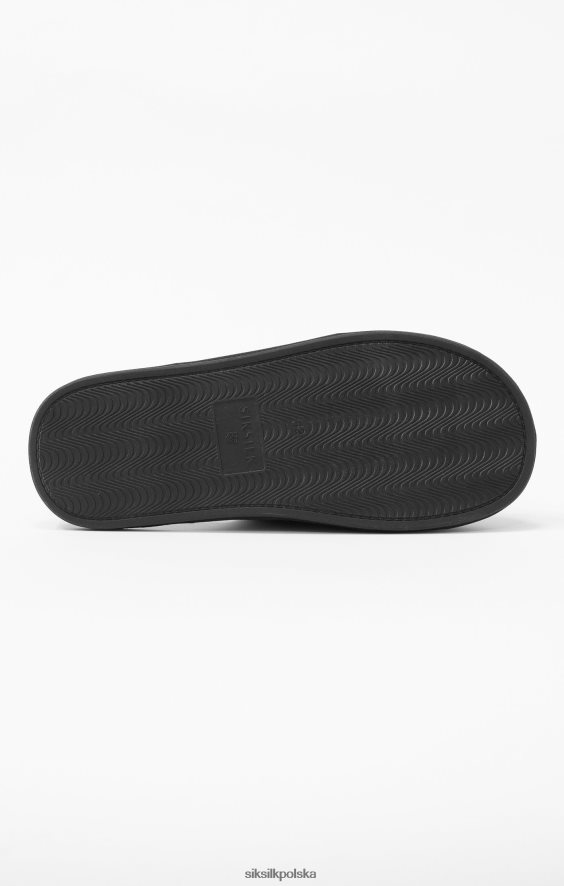mężczyźni obuwie 4TPF23 SikSilk x Czarne klapki Messiego