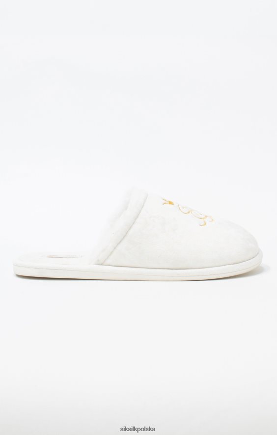 mężczyźni obuwie 4TPF8 SikSilk x Białe kapcie Messiego