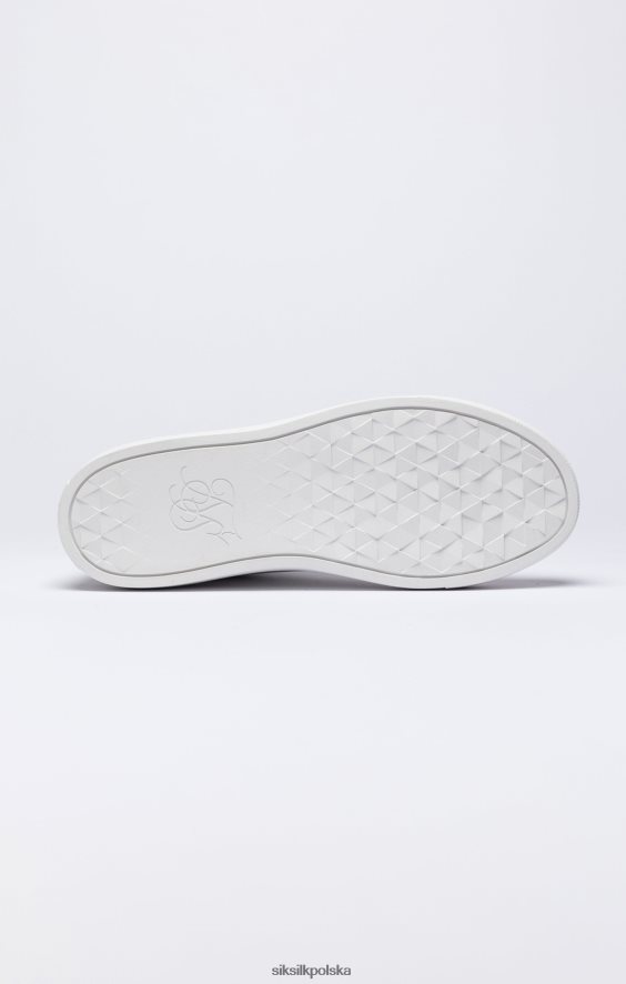 mężczyźni obuwie 4TPF19 SikSilk białe, klasyczne buty sportowe za kostkę