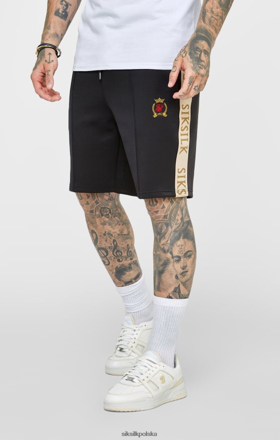 mężczyźni strój 4TPF577 SikSilk krótki czarny grzebień