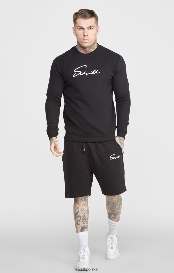 mężczyźni strój 4TPF581 SikSilk Krótkie, czarne napisy z haftem