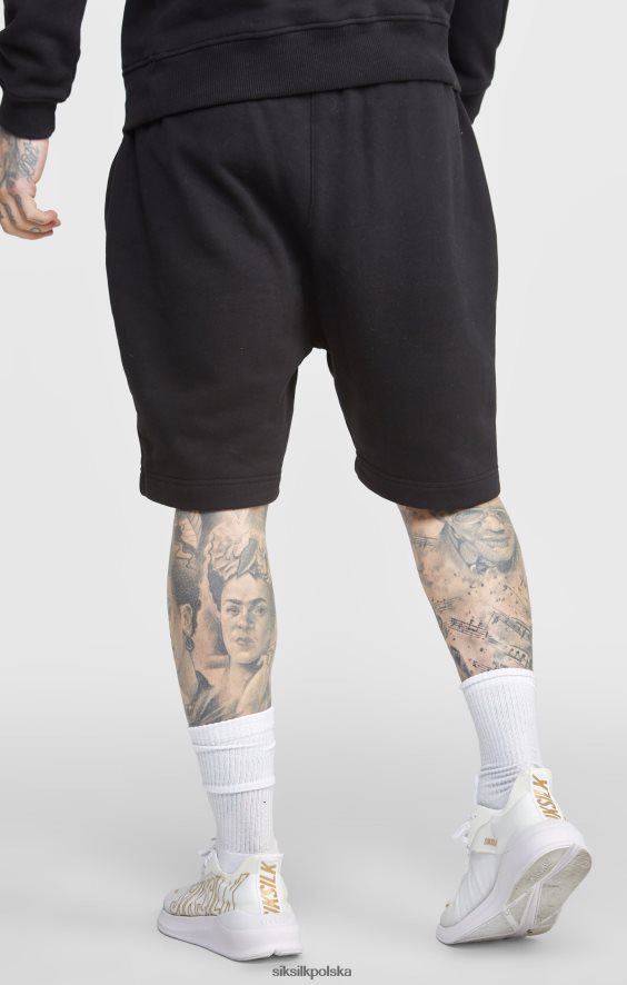 mężczyźni strój 4TPF581 SikSilk Krótkie, czarne napisy z haftem