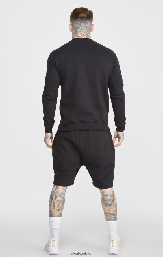 mężczyźni strój 4TPF581 SikSilk Krótkie, czarne napisy z haftem